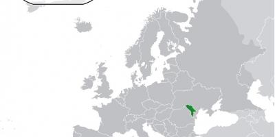 Локација Молдавије на мапи света