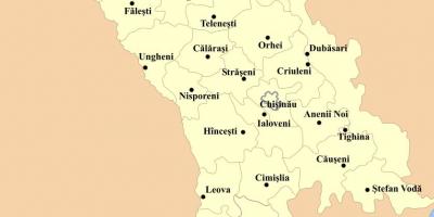 Карта кагул Молдавија